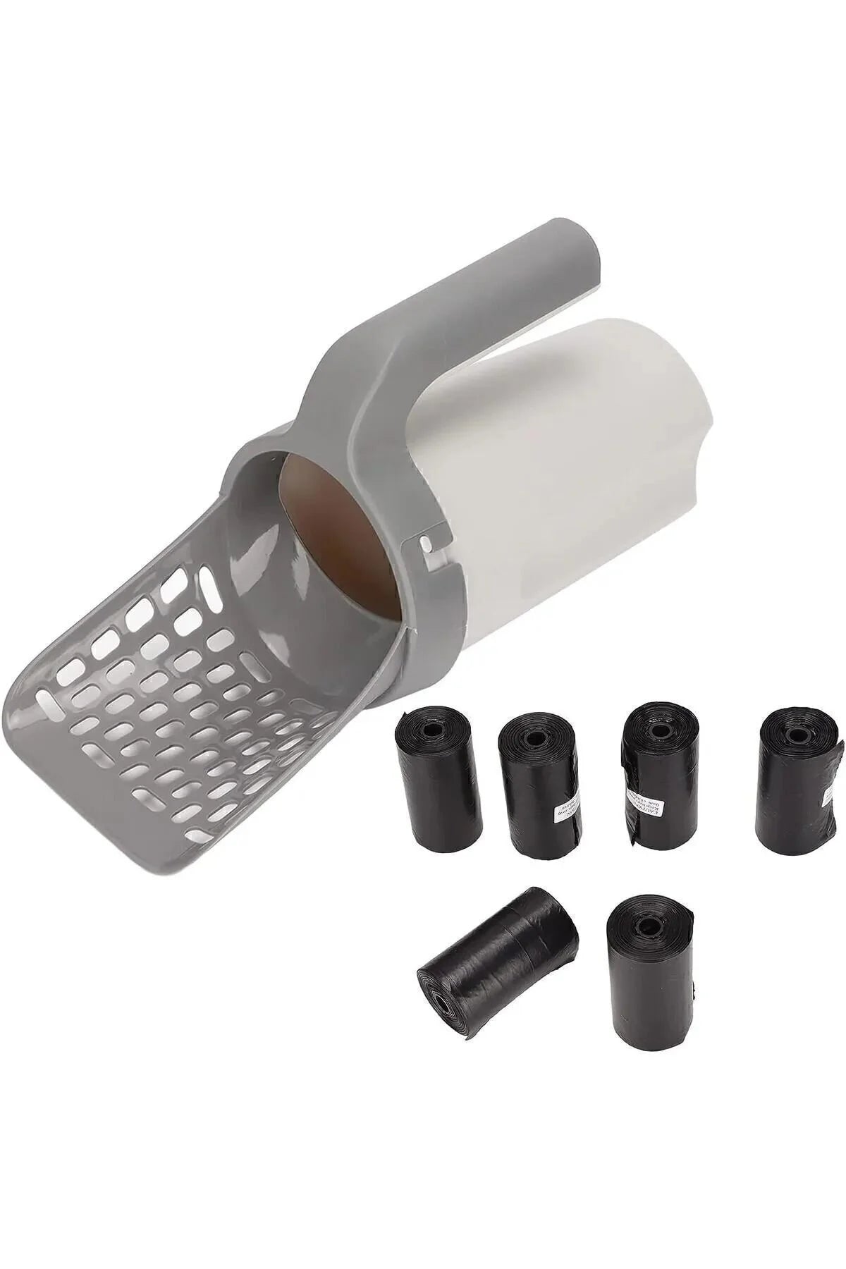 Yeni Nesil Kedi Kumu Küreği ve 4'lü dışkı poşeti hediyeli