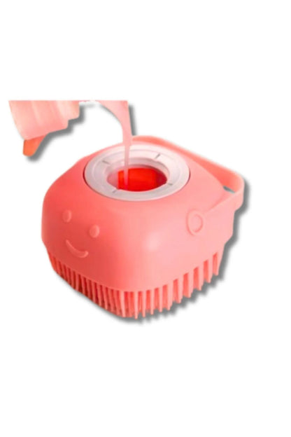 Şampuan Hazneli Kedi Köpek Yıkama Banyo Fırçası