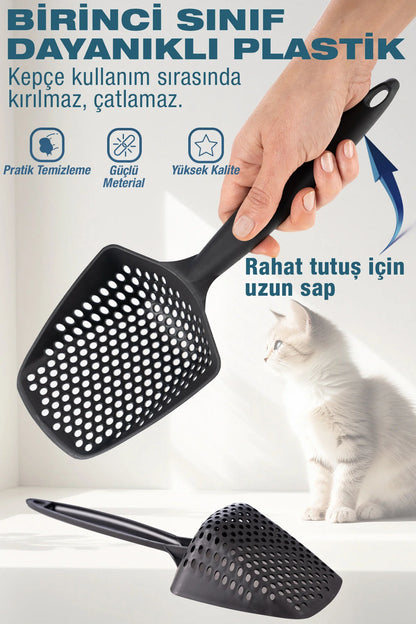 Küçük Delikli Kedi Kumu Eleme Küreği