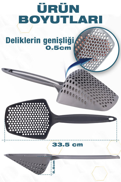 Küçük Delikli Kedi Kumu Eleme Küreği