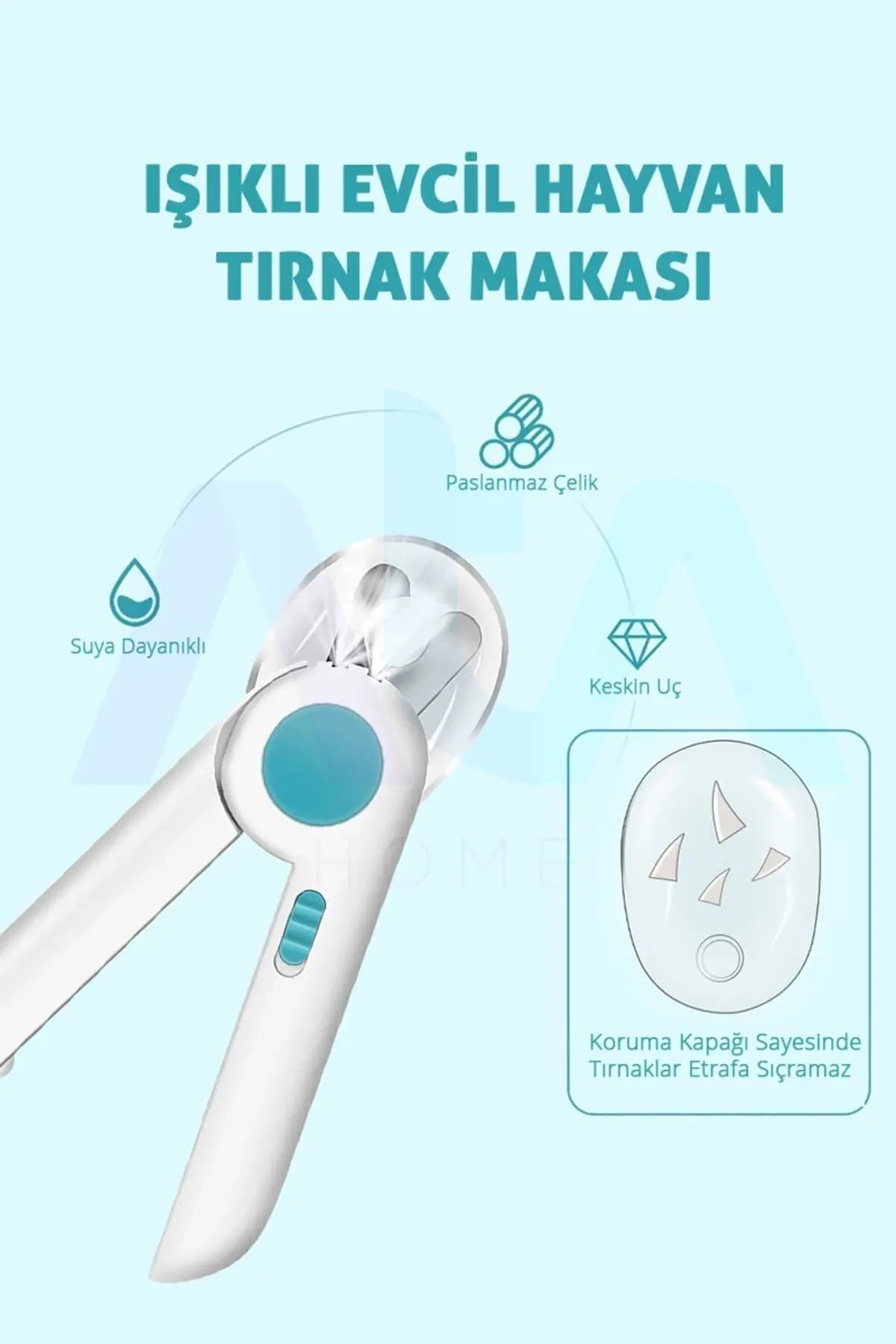 Işıklı Kedi Köpek Tırnak Makası