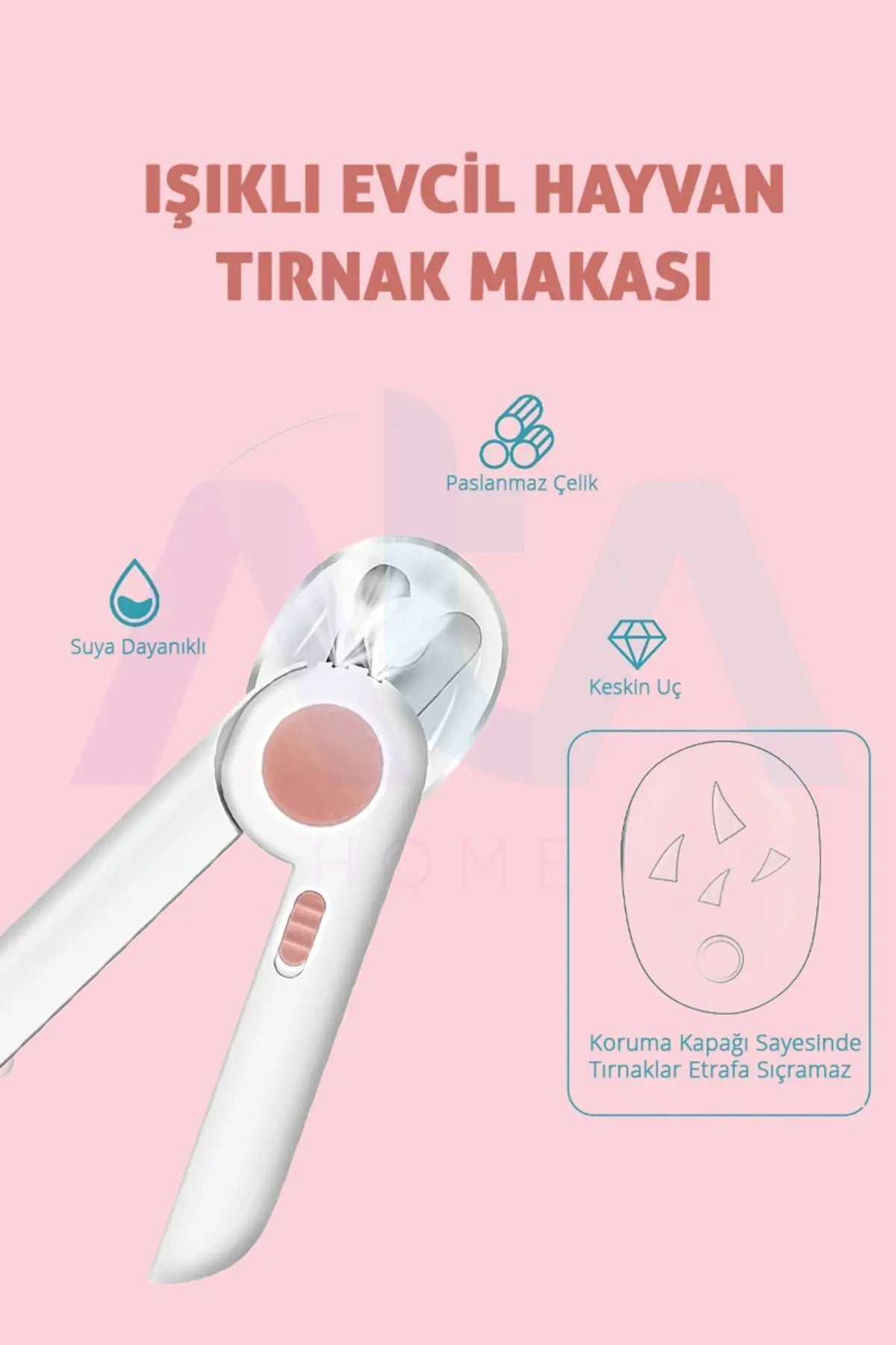 Işıklı Kedi Köpek Tırnak Makası