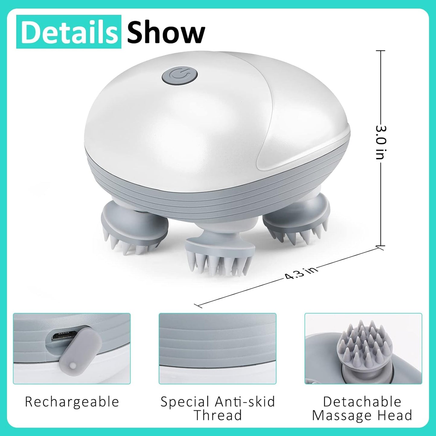 Köpekler ve kediler için elektrikli evcil hayvan masaj cihazı